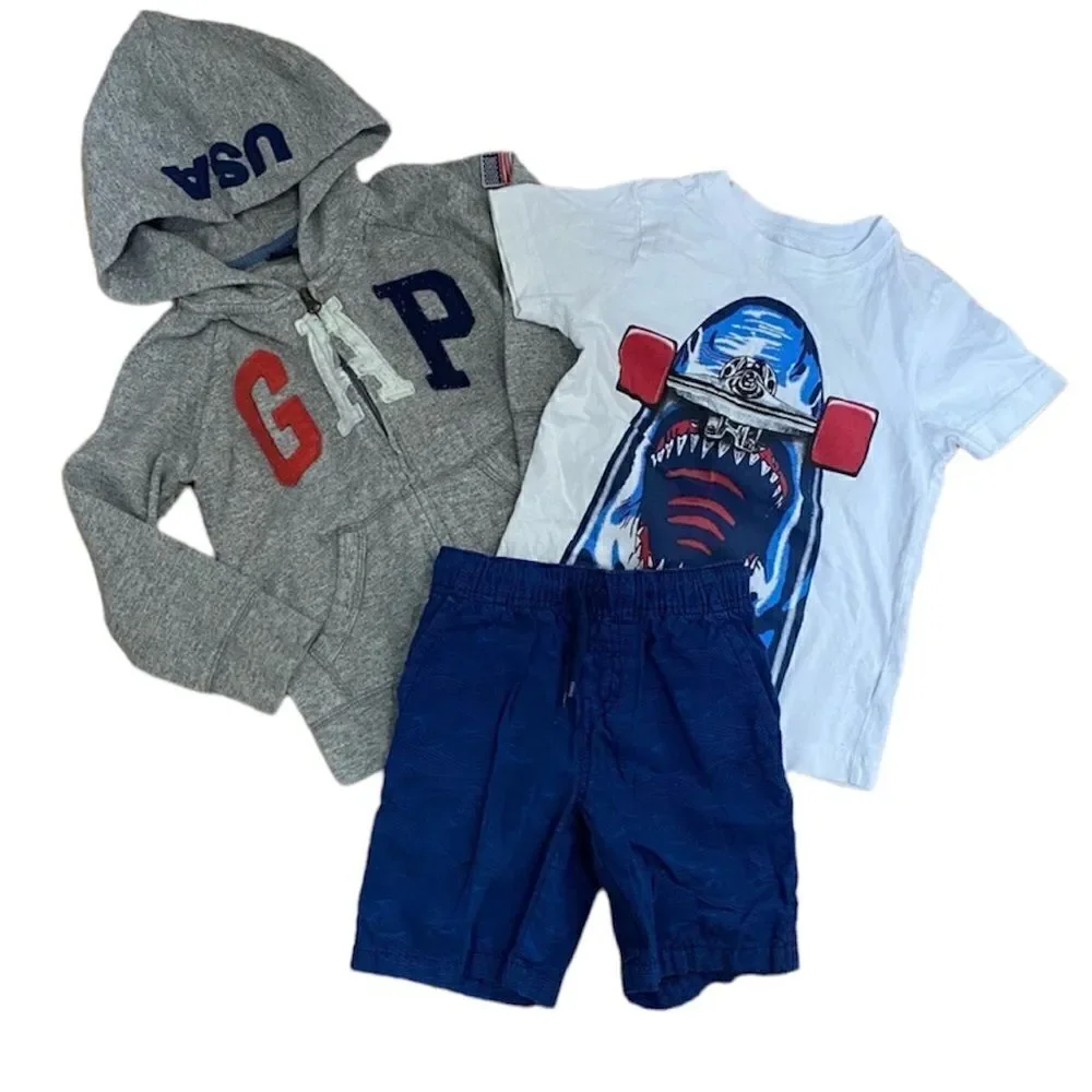 Gap Craxy 8 Boys Outfit Bundle Americana Shark